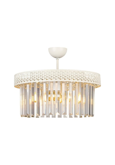 Begüsa Sitrus 4.lü Beyaz Lux Kristal Taşlı Avize