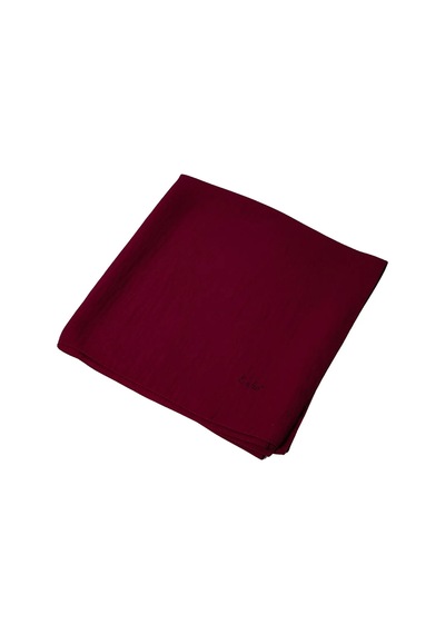 Mim Eşarp Enba Aerobin Jazz Caz Siyah Eşarp 120x120 Cm Bordo