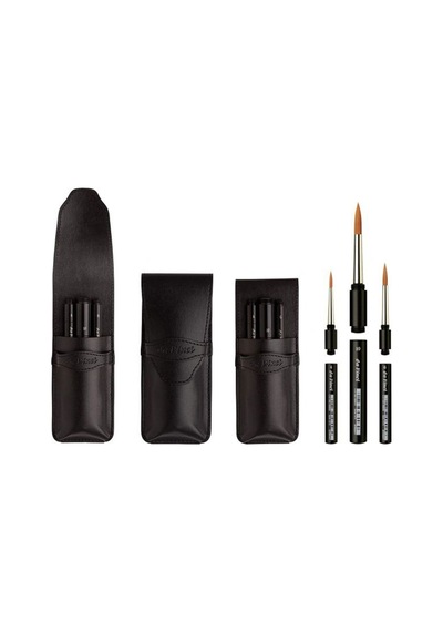 Da Vinci : Cosmotop Spin Sentetik Seyahat Sulu Boya Fırça Seti : Seri 5382-1573