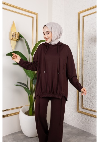 Nevayla Moda Yeni Sezon Spor Modal Takım Kahverengi