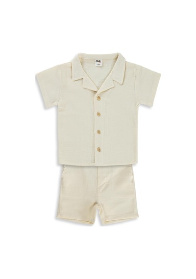 Civil Baby Müslin 6-18 Ay Takım - Bej
