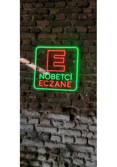 Nöbetçi Eczane Yazısı Neon Led Aydınlatma