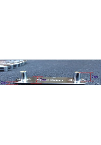 Citroen Logo Krom Metal Paspas Vidalı Logo 4 Lü Set