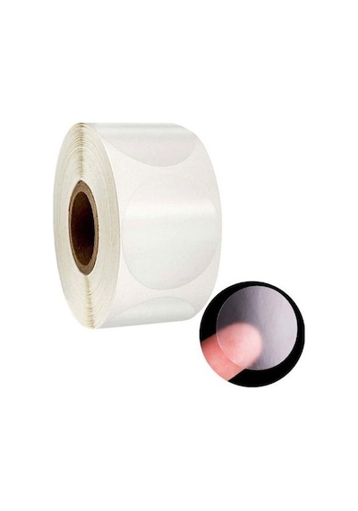 Zuidid Yuvarlak Kesim Şeffaf Çıkartma Bant Etiket 1000 Adet 30 MM