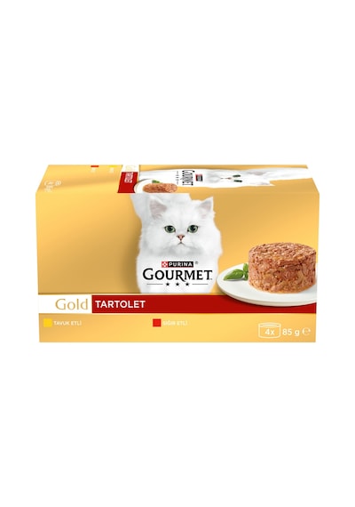 Gourmet Gold Tartolet Sığır Etli Tavuklu 4 X 85 G - 4 Adet Tarı
