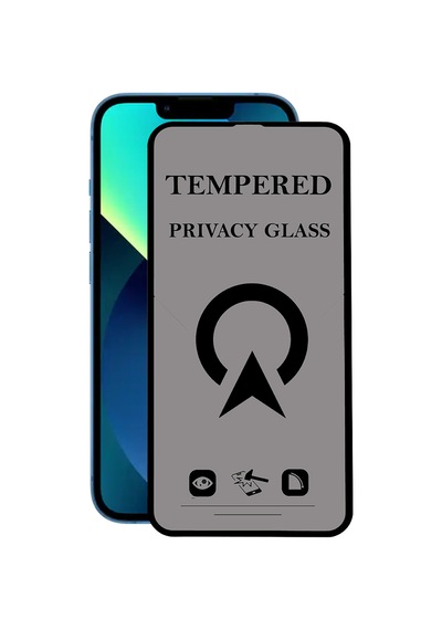 Apple Uyumlu   iPhone 13 ile Tam Kaplayan Privacy Hayalet Temperli Ekran Koruycu Cam