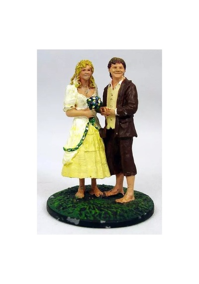 The Lord Of The Rings - Eaglemoss - 054 Sam & Rosie Married At Hobbiton Koleksiyon Figürü