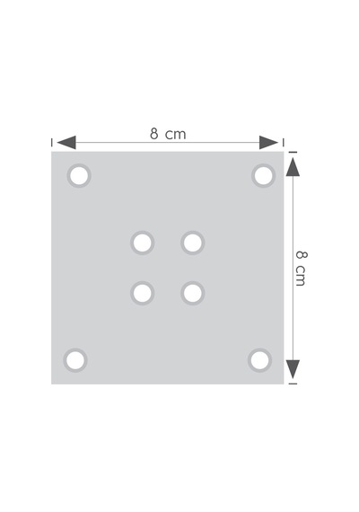 Sac Tabla Metal 8X8 4 Adet