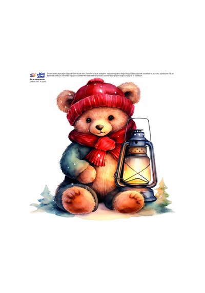 Mavi Sanat Ütü İle Rub On Transfer Kağıdı 30 30 Cm Model No: K0246