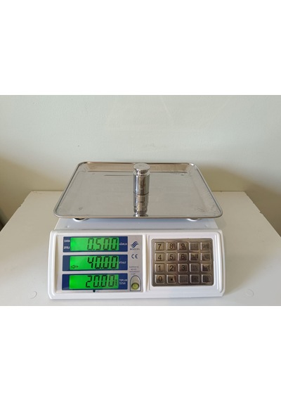 60 Kg Sayım-tartım Terazi-şarjlı-metal Ön Panel-büyük Ekran