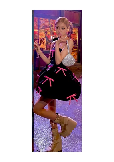 Kpop - Blackpink - Rose Desenli Tasarım Tek Yön Baskılı Sarılma Yastığı Kılıfı Çok Renkli