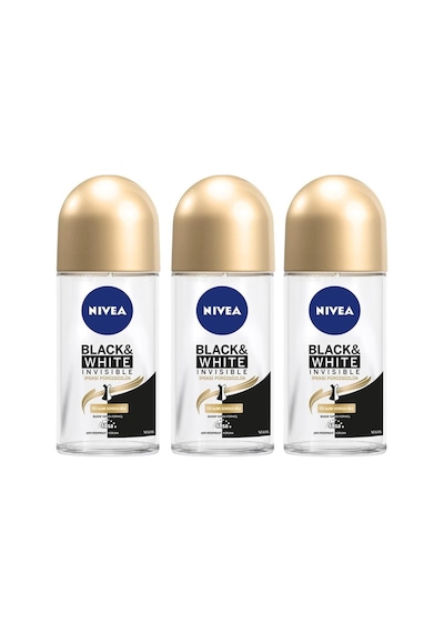 Nivea Invisible Black&White İpeksi Pürüzsüzlük Kadın Roll-On Deodorant 50 ML x 3