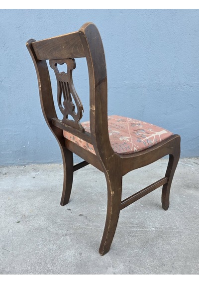 Vintage Masif Ahşap Yemek Sandalye 1 Adet Ac02 Çok Renkli
