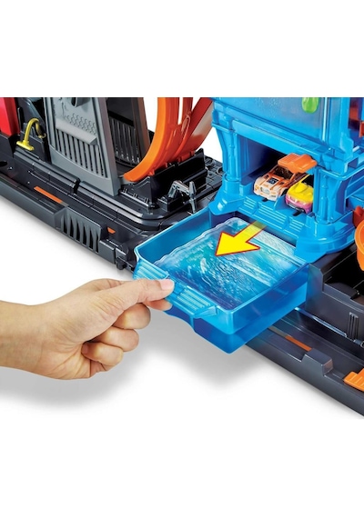 Hot Wheels Dev Ahtapot İle Araba Yıkama Oyun Seti Gtt96 - Teşhir