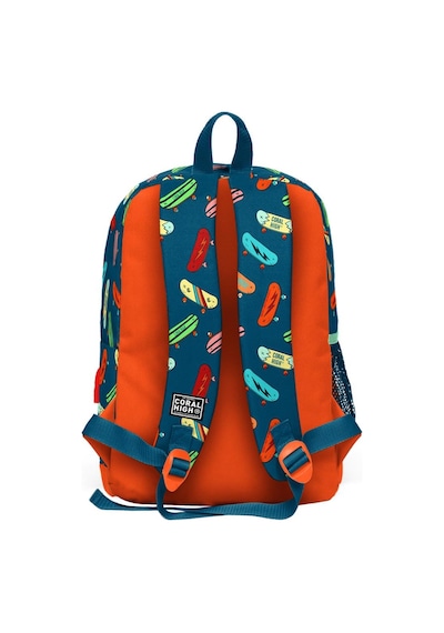 Coral High Kids Civit Neon Turuncu Kaykay Desenli Usb Girişli 2'li Okul Çanta Seti Set0223823