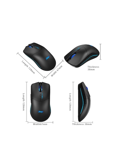 Zelotes Master F-22 3200 DPI Kablosuz Oyuncu Optik Mouse