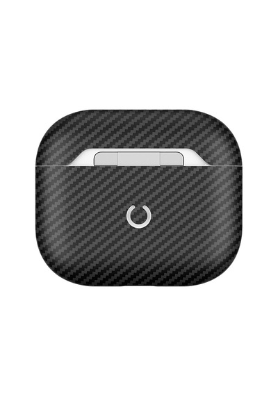 Apple AirPods Uyumlu 3. Nesil Zore Airbag 43 600d Karbon Fiber Kulaklık Kılıfı Siyah