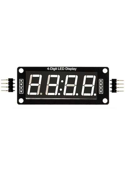 Noktalı 4 Digit Led Display Saat Modül Tm1637 - Beyaz