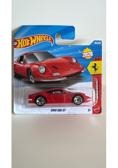 Hot Wheels Ferrari Dino 206 Gt Kırmızı