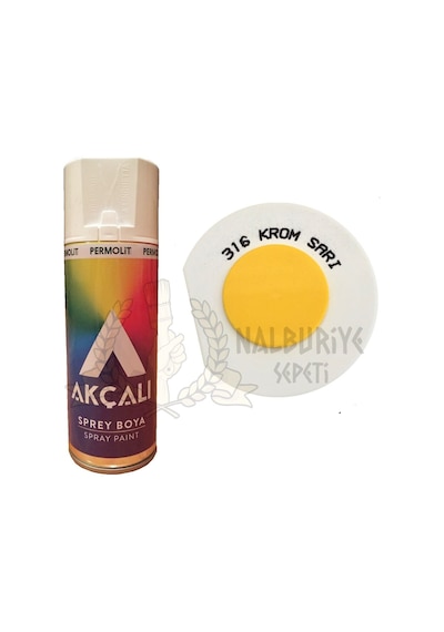 Akçalı Krom Sarı Sprey Boya 316