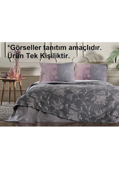 Özdilek Rf -ditsy Mor- Tek Kişilik Pike Takımı