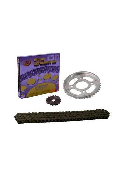 Honda Cbf 150 Uyumlu Ön-Arka Dişli Zincir Set 428H 128L 15-42T Sf
