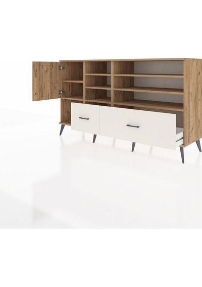 Kronos Konsol 8 Raflı 2 Çekmeceli Tek Kapaklı 176x59x99 Çam-çam/ Çam-çam/aytaşı Kronos Konsol 8 Raflı 2 Çekmeceli Tek Kapaklı 176x59x99 Çam-çam/ Çam-çam/aytaşı