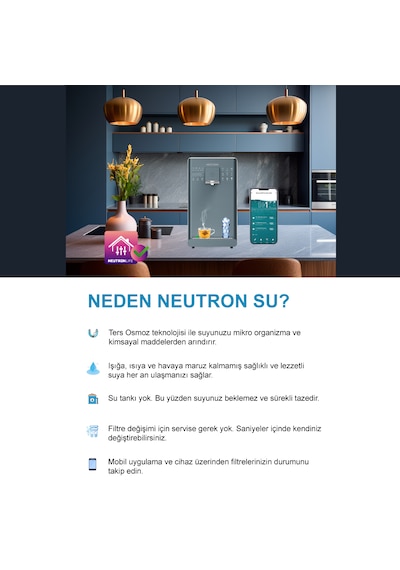 Neutron Ntl-su20c6wb Sıcak/soğuk Tezgah Üstü Su Arıtma Cihazı