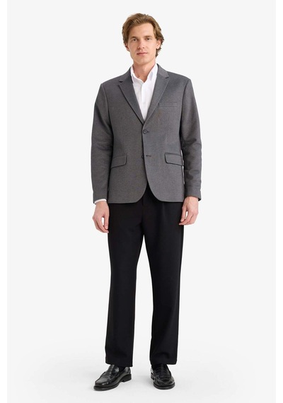 Defacto Slim Fit Dar Kesim Blazer Ceket F7690ax25auar198 Antrasit