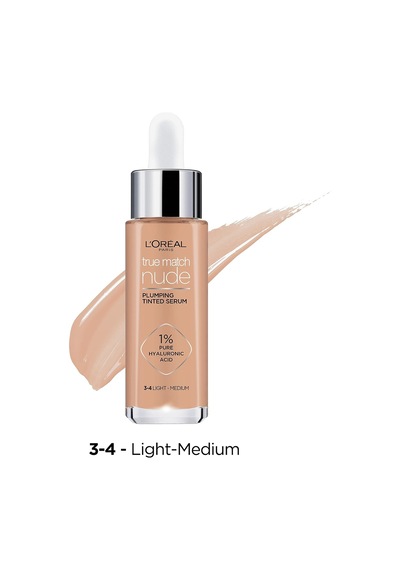 True Match Nude Serum Fondöten 3-4 Light Medium, 30 Ml Çok Renkli