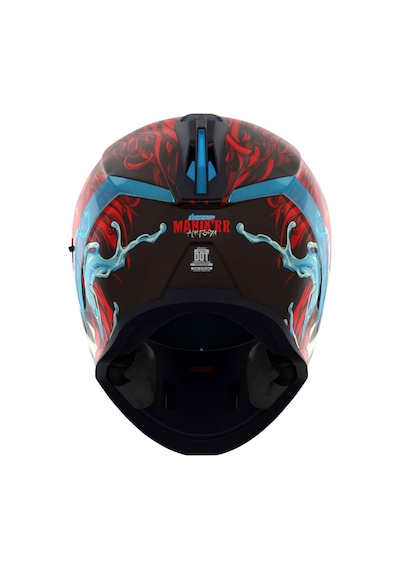 Icon Airform Manik Rr Mıps Kapalı Motosiklet Kaskı Siyah Kırmızı Mavi Siyah - Kırmızı