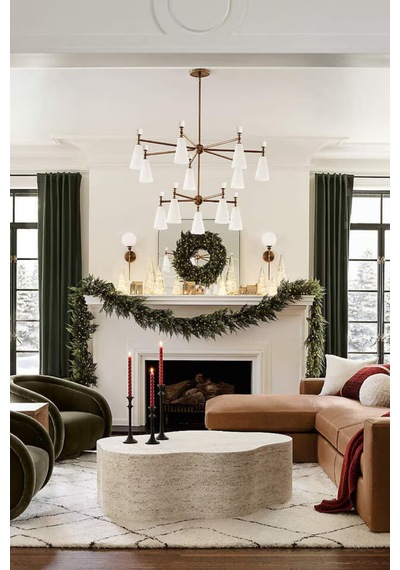 Crate & Barrel Ribbed Clear Glass Christmas Trees Set 3 Modern Cam Ağaçlar Yılbaşı Dekorları Şeffaf