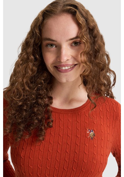 U.S. Polo Assn. Kadın Kiremit Basic Kazak 50331602 Vr031