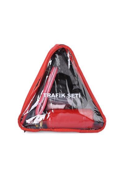 Belgeli Tüvtürk Uyumlu Üçgen Trafik Seti Bez Çantalı Karayolları Onaylı - 874366504