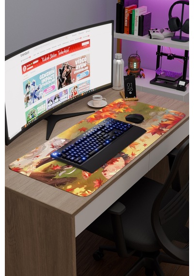 Kazuha Genshin Impact Anime Gacha V4 - 90x40 Xxl Gaming Mouse Pad Fare Altlığı