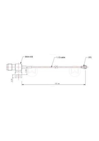 Antenna Home Ahcg.102 Sma/b-ıpx Rf Kablo 12cm