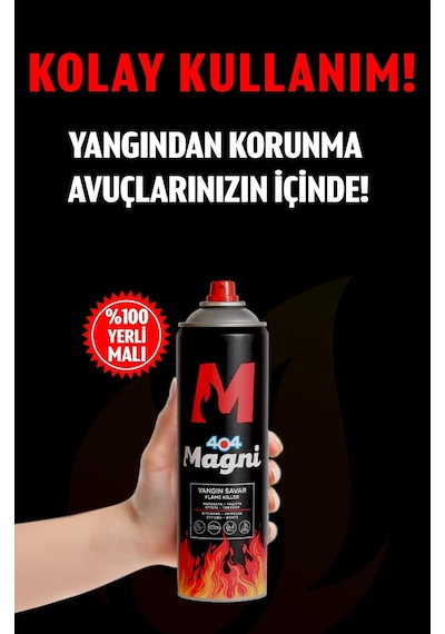 404 Magni Yangın Söndürücü Sprey 500 Ml 6lı