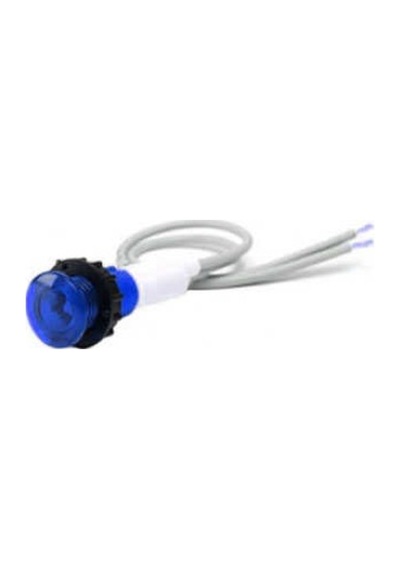 Emas S100LM1 S Serisi Plastik LED'li 12V AC/DC Mavi 10 mm Sinyal
