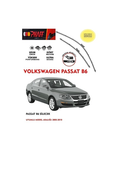 Volkswagen Passat Muz Silecek Takımı 2007 Model Araca Özel Aparat