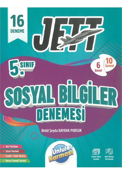 Ünlüler Karması 5. Sınıf Jett Sosyal Bilimler 16 Deneme Seti
