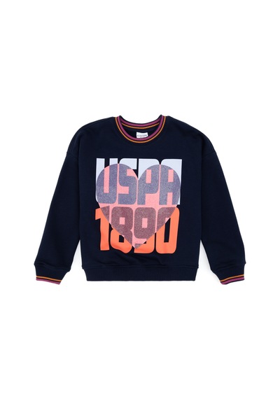 U.s. Polo Assn. Kız Çocuk Lacivert Sweatshirt 50317900-vr033 Lacıvert