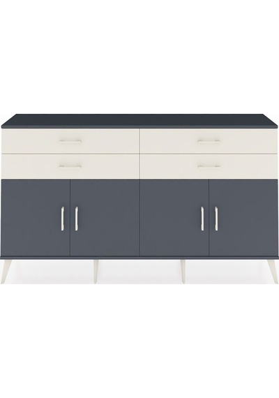 Arges Konsol 2 Raflı 4 Çekmeceli 8 Kapaklı 176x30x99 Antrasit-ant Antrasit-antrasit/aytaşı Arges Konsol 2 Raflı 4 Çekmeceli 8 Kapaklı 176x30x99 Antrasit-ant Antrasit-antrasit/aytaşı