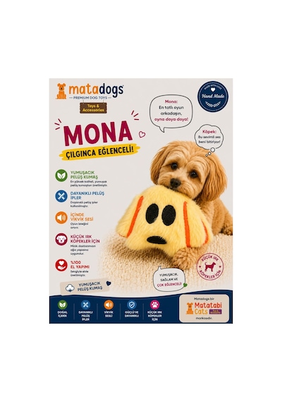 Matadogs Mona Peluş,sesli Köpek Oyuncağı