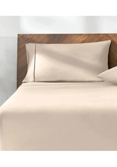 %100 Pamuk 2&apos Li Yastık Kılıfı 50x70 Cm Bej 50 x 22