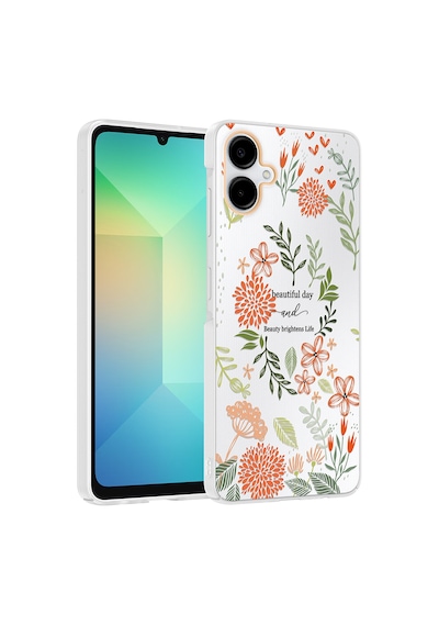 Samsung Galaxy Uyumlu A06 Kılıf Kamera Korumalı Desenli Zore Klip Kapak - Beautiful -