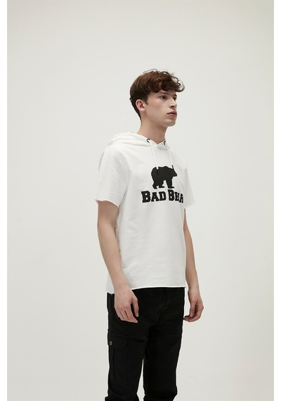 Bad Bear Erkek Sweatshirt Practice Sleeveless Hoodie-21644 Beyaz