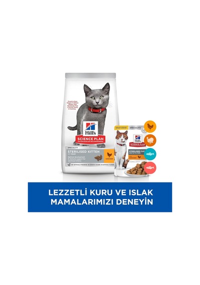's Scıence Plan Kısırlaştırılmış Tavuklu Yavru Kedi Maması 1.5 Kg