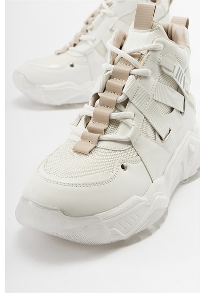 Luvishoes Luvi Shoes Clara Beyaz Kadın Spor Bot Beyaz