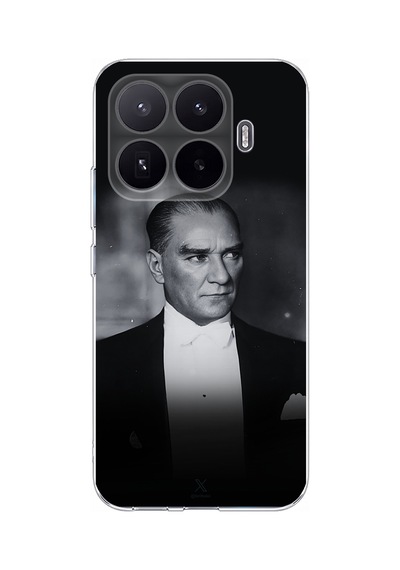 Xiaomi 17t Uyumlu Zarafet Ve Asalet: Atatürk Smokinli Baskılı Silikon Kılıf Renkli