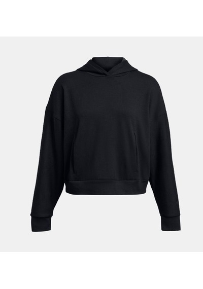 Under Armour Kadın Journey Rib Oversized Kapüşonlu Üst 1382732-001 Siyah